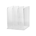 Martha Stewart Brody Acrylic 3-Section File Holder Office Desktop Organizer, 7-1/4"H x 8-1/2"W x 6-1/2"D, Clear