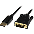 StarTech.com 3 ft DisplayPort to DVI Active Adapter Converter Cable - DP to DVI 1920x1200 - Black - 3 ft DisplayPort/DVI Video Cable  - DP2DVIMM3BS 1 thumbnail image