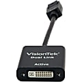 VisionTek DisplayPort to DL DVI-D Active Adapter (M/F) - 7" DisplayPort/DVI Video Cable for Video Device, MacBook, Mac Pro, MacBook Air, Monitor - First End: 1 x DisplayPort Digital Audio/Video - Male