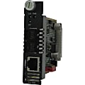 Perle C-100-S2SC80 Media Converter - 1 x Network (RJ-45) - 1 x SC Ports - 10/100Base-TX, 100Base-ZX - 49.71 Mile - Internal