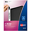 Avery® Binder Spine Inserts, 89103, For 1" Ring Binders With 1.4" Spine Width, White, Pack Of 40 1 thumbnail image