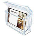 Deflecto® Outdoor Business Card Holder, 2.8" x 4.3" x 1.5", Clear