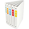 Office Depot® Brand No-Gap Locking Round-Ring Binders, 1 1/2" Rings, White 1 thumbnail image
