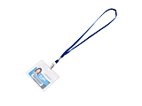 Advantus Flat Clip Lanyard - 36" Length - Blue - Woven, Metal - 100 / Box 1 thumbnail image