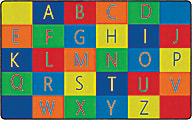 Flagship Carpets Alphabet Seating Rug, 7' 6" x 12', Multicolor 1 thumbnail image