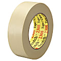 3M™ 2308 Masking Tape, 3" Core, 1.5" x 180', Natural, Pack Of 24