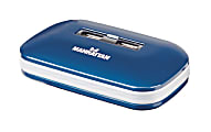 Manhattan USB 2.0 Ultra Hub, 7x USB 2.0 Ports, AC or Bus Power, Multiple Transaction Translator, Blue, Blister - Hub - 7 x USB 2.0 - desktop 1 thumbnail image