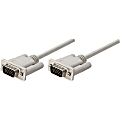 Manhattan VGA HD15M to HD15M Monitor Cable, 6', Gray