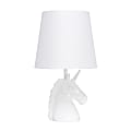 Simple Designs Sparkling Unicorn Table Lamp, 16”H, White/Iridescent 1 thumbnail image