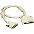 C2G 1.5ft LVD/SE VHDCI .8mm 68-pin Male to SCSI-3 MD68 Male Cable with Ferrites