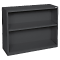 Lorell® Fortress Series Steel Modular Shelving Bookcase, 2-Shelf, 30"H x 34-1/2"W x 13"D, Black