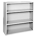 Lorell® Fortress Series Steel Modular Shelving Bookcase, 3-Shelf, 42-1/2"H x 34-1/2"W x 13"D, Light Gray 1 thumbnail image