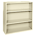 Lorell® Fortress Series Steel Modular Shelving Bookcase, 3-Shelf, 42"H x 34-1/2"W x 13"D, Putty 1 thumbnail image