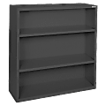 Lorell® Fortress Series Steel Modular Shelving Bookcase, 3-Shelf, 42"H x 34-1/2"W x 13"D, Black