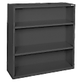 Lorell® Fortress Series Steel Modular Shelving Bookcase, 3-Shelf, 42"H x 34-1/2"W x 13"D, Black 1 thumbnail image