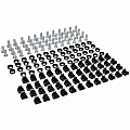 Tripp Lite by Eaton SmartRack Square Hole Hardware Kit with 50 pcs 12-24 screws and washers - Cage Nut, Rack Screw, Cup Washer - Pan - 50 1 thumbnail image