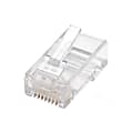 Intellinet RJ45 Modular Plugs, Cat5e, UTP, 2-prong, for stranded wire, 15 µ gold plated contacts, 100 pack - Network connector - RJ-45 (M) - UTP - CAT 5e (pack of 100)