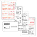 ComplyRight® 1099-MISC Tax Forms Set, 4-Part, 2-Up, Copies A, B, State/File, 8-1/2" x 11", Pack Of 25 Forms And Envelopes 1 thumbnail image