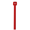 Office Depot® Brand Cable Ties, 50 Lb, 18", Red, Pack Of 500 1 thumbnail image