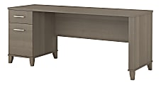Bush Furniture Somerset Office 72"W Computer Desk With Drawers, Ash Gray, Standard Delivery 1 thumbnail image