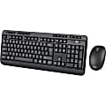 Adesso® Wireless RF Keyboard And Optical Mouse, Black
