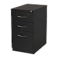 Lorell® 19"D Vertical 3-Drawer Premium Mobile File Cabinet, Black 1 thumbnail image