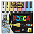 Uni Ball POSCA PC 5M Soft Colors Water Based Paint Markers, Reversible Medium Tip (1.8 2.5mm), Assorted Colors, 8 count 1 thumbnail image