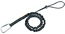 Ergodyne Squids 3100 10-Lb Single-Carabiner Tool Lanyard, 35", Black 1 thumbnail image