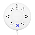 ChargeHub Powerstation 360 6-Outlet Surge Protector Power Strip, 5' Cord, White 1 thumbnail image