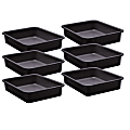 Teacher Created Resources Plastic Letter Tray, Large, Black, Pack Of 6 1 thumbnail image