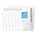 Simplehuman Moisturizing Liquid Hand Soap Refill Pouches, 32 Fl Oz, Unscented, Pack Of 6 Pouches 1 thumbnail image
