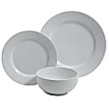 Gibson Home Royal Palace 12-Piece Dinnerware Set, Embossed White 1 thumbnail image