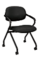 basyx by HON® Nesting Stackable Chair, Black 1 thumbnail image