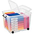 CEP Strata Smart Storemaster Heavy-Duty Storage Box With Butterfly Closure, Clear