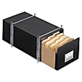 Bankers Box® Staxonsteel Maximum Space-Saving Storage Drawers, x 11.13"H x 17"W x 25 1/2"D, Black, Case Of 6