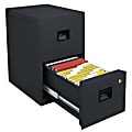 Sentry®Safe UL-Classified 2-Drawer Office File, 28"H x 17 1/4"W x 23 1/4"D, Black
