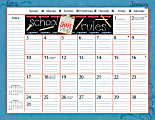 LANG Monthly Desk Pad Calendar, 22" x 17", Schoolhouse, January-December 2016