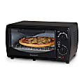 Continental Platinum 4-Slice Toaster Oven, Black