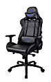 Arozzi Verona Ergonomic Faux Leather High-Back Gaming Chair, Black/Blue