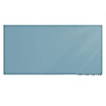 Ghent Aria Low Profile Magnetic Dry-Erase Whiteboard, Glass, 48” x 96”, Denim