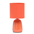 Simple Designs Thimble Base Table Lamp, 10-1/16"H, Orange/Orange 1 thumbnail image