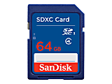 SanDisk - Flash memory card - 64 GB - Class 4 - SDXC