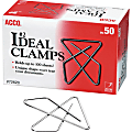 ACCO® Ideal Paper Butterfly Clamp, #2 Size (Small), Box Of 50