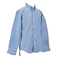 Royal Park Men's Uniform, Long-Sleeve Oxford Polo Shirt, XXXX-Large, Blue