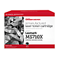 Office Depot® Remanufactured Black High Yield Toner Cartridge Replacement For Lexmark™ MS710, ODMS710L