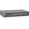 LevelOne FEU-1610 16-Port 10/100 Fast Ethernet Desktop Switch - 16 x 10/100Mbps Ports