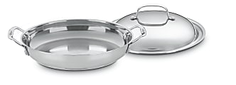 Cuisinart Chef's Classic Stainless Steel Everyday Pan With Medium Dome Cover, 12”, Silver