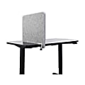 Lumeah Desk Divider Sound-Reducing Office Partition Privacy Panel, 22"H x 23-1/2"W x 1"D, Gray 1 thumbnail image