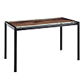 LumiSource Live Edge Dining Table, 29-3/4"H x 50-1/4"W x 27-3/4"D, Printed/Black 1 thumbnail image