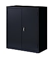 Lorell® Fortress Series 18"D Steel Storage Cabinet, Fully Assembled, 3-Shelf, Black